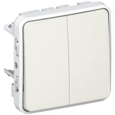 LEGRAND 069625 plexo-conmutador doble 1p 10a blanco