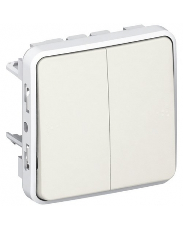 LEGRAND 069625 plexo-conmutador doble 1p 10a blanco