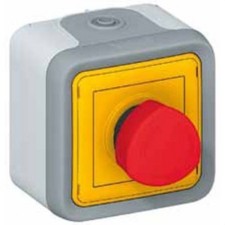 LEGRAND 069727 plexo-monoblock superficie pulsador emergencia 3a 1/4