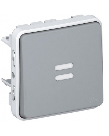 LEGRAND 069512 plexo-conmutador piloto 1p 10a gris