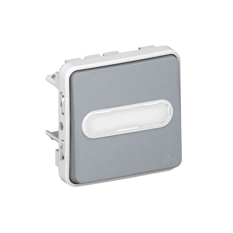 LEGRAND 069544 plexo-pulsador etiq na+nc gris