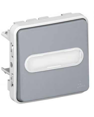 LEGRAND 069544 plexo-pulsador etiq na+nc gris