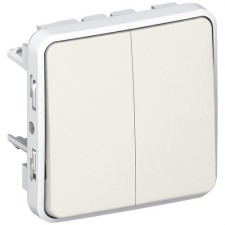 LEGRAND 069635 plexo-pulsador doble 1p 10a blanco