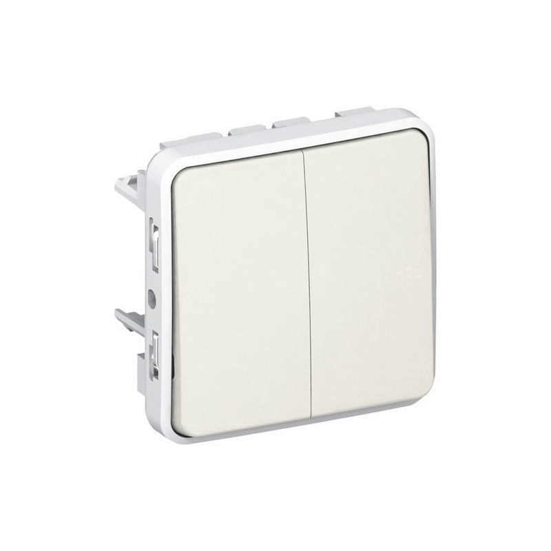 LEGRAND 069635 plexo-pulsador doble 1p 10a blanco