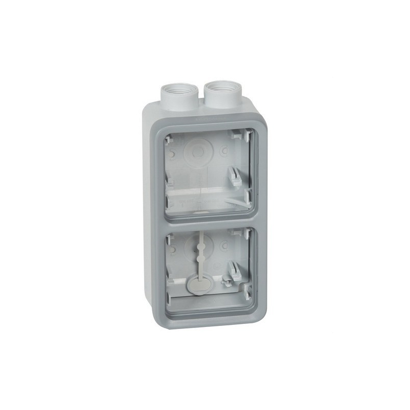 LEGRAND 069668 plexo-caja de superficie 2 elementos vertical gris