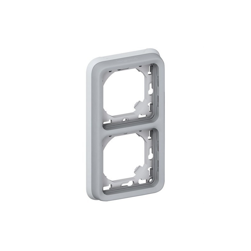 LEGRAND 069685 plexo-marco empotrar 2 elementos vertical gris