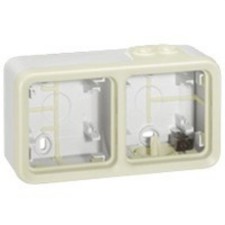 LEGRAND 069690 plexo-caja de superficie 2 elementos horizontal blanco