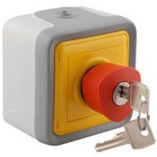 LEGRAND 069728 plexo-monoblock superficie pulsador emergencia 3a llave