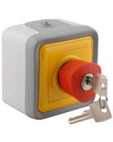 LEGRAND 069728 plexo-monoblock superficie pulsador emergencia 3a llave