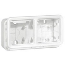 LEGRAND 070742 plexo-caja superficie 2 elementos horizontal blanco