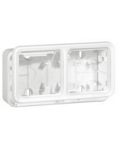 LEGRAND 070742 plexo-caja superficie 2 elementos horizontal blanco