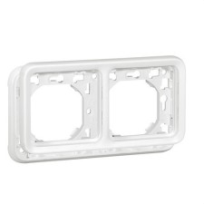 LEGRAND 070794 plexo-marco empotrar 2 elementos horizontal blanco