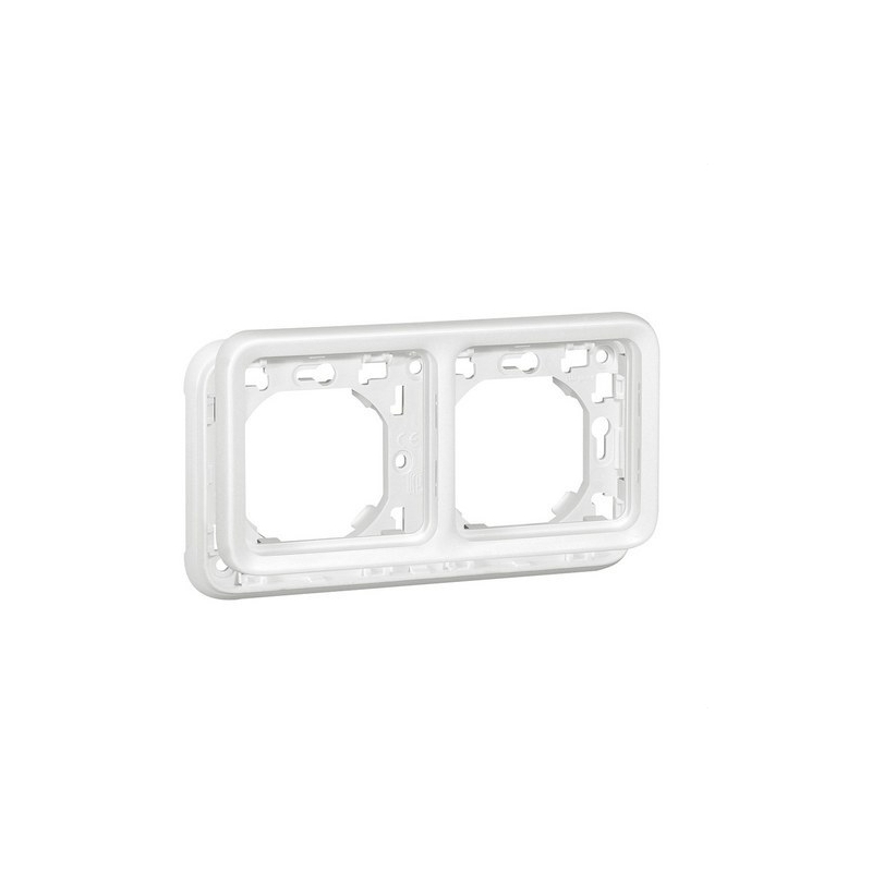 LEGRAND 070794 plexo-marco empotrar 2 elementos horizontal blanco