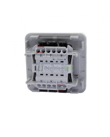 LEGRAND 069525 plexo-conmutador doble 1P 10A gris