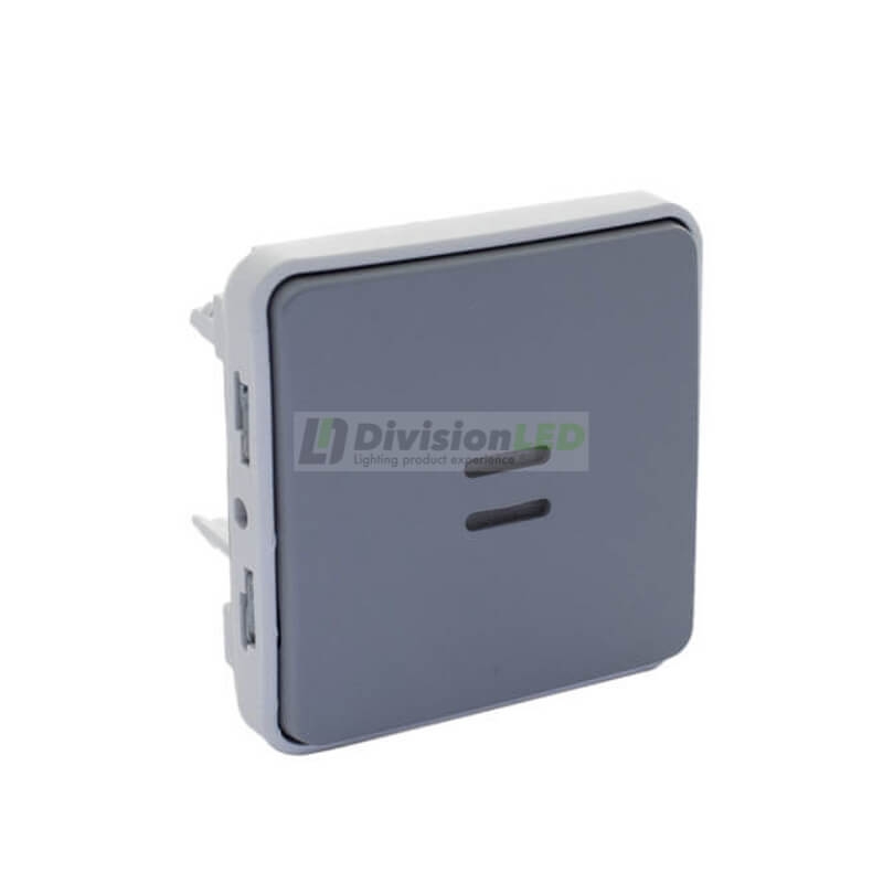 LEGRAND 069542 plexo-pulsador luminoso 1P 10A gris
