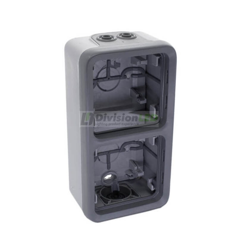 LEGRAND 069661 plexo-caja de superficie 2 elementos vertical gris