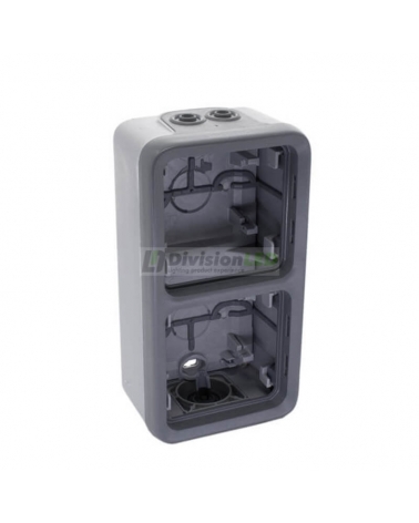 LEGRAND 069661 plexo-caja de superficie 2 elementos vertical gris
