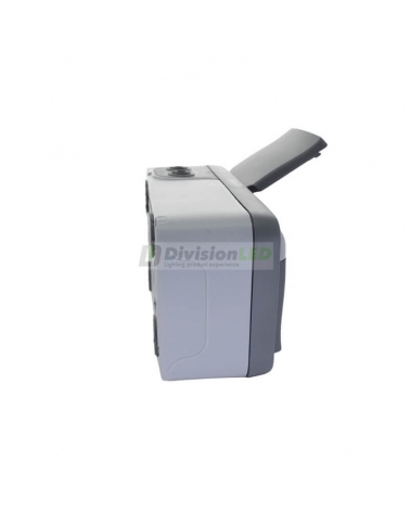 LEGRAND 069702 plexo-monoblock superficie base de corriente 2x2P+T tornillo horizontal gris