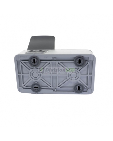 LEGRAND 069702 plexo-monoblock superficie base de corriente 2x2P+T tornillo horizontal gris