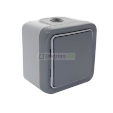 LEGRAND 069711 plexo-monoblock superficie conmutador 1P 10A gris