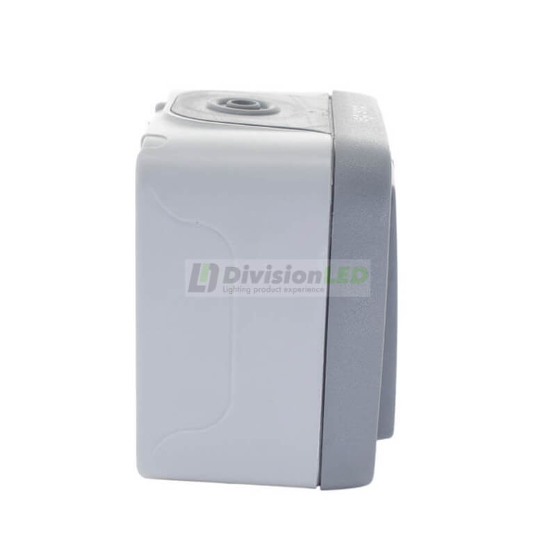 LEGRAND 069715 plexo-monoblock superficie conmutador doble 10A gris