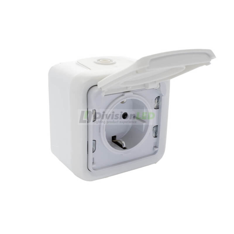 LEGRAND 069770 plexo-monoblock superficie base de corriente 2P+T blanco