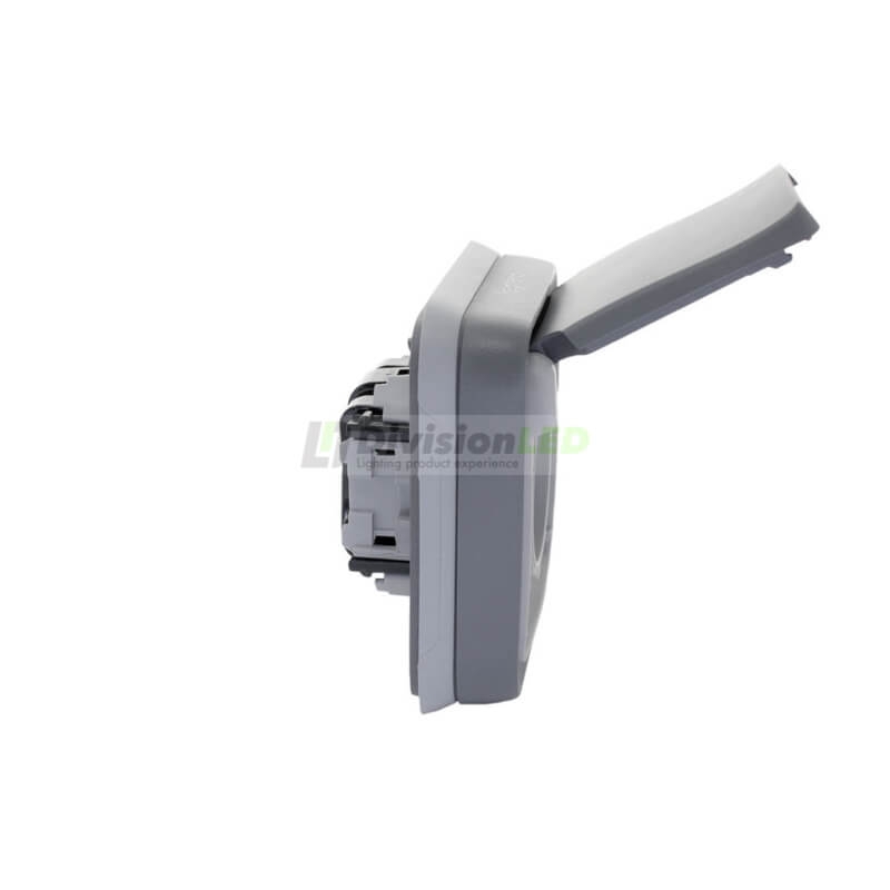 LEGRAND 069833 plexo-monoblock empotrar base de corriente 2P+T gris