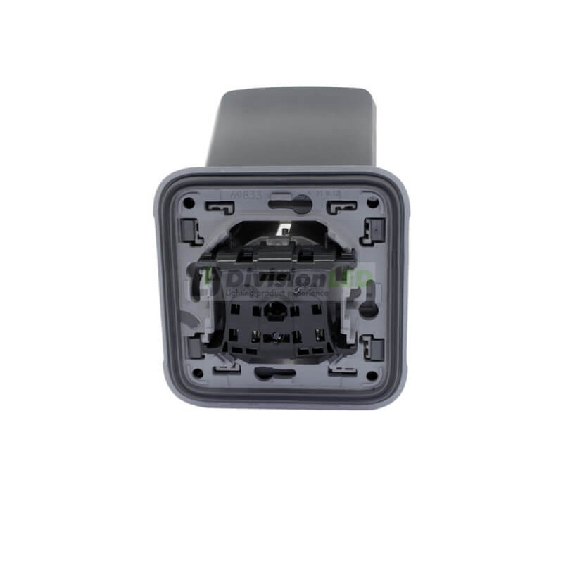 LEGRAND 069833 plexo-monoblock empotrar base de corriente 2P+T gris