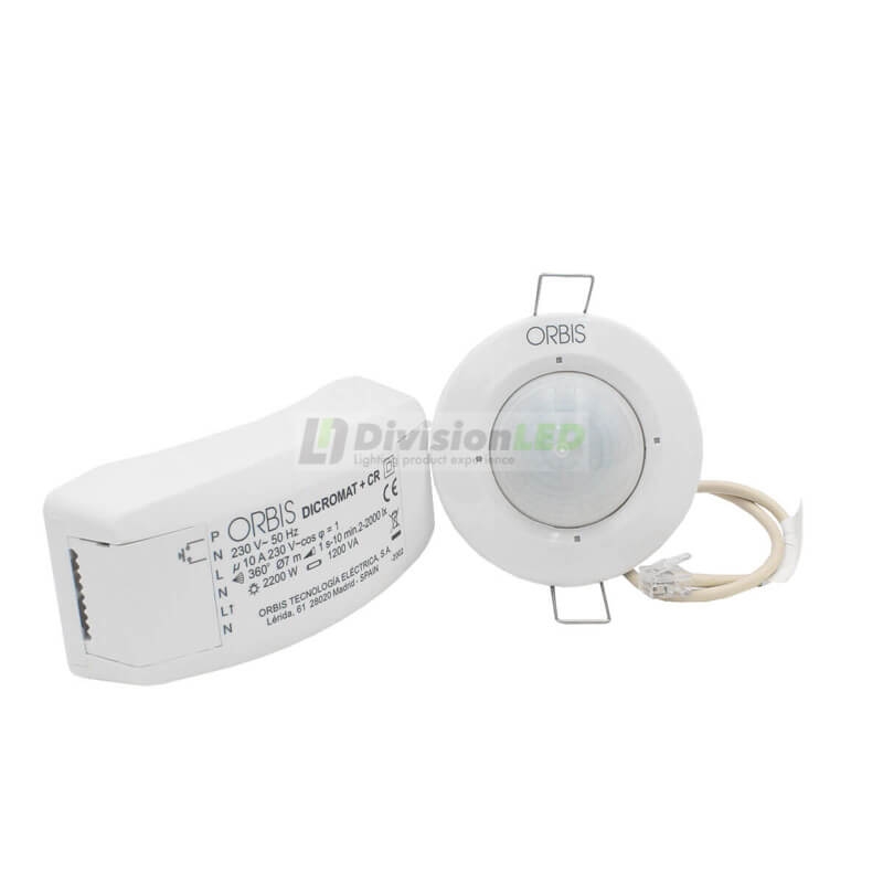ORBIS OB134512 Detector de presencia DICROMAT+CR programable con mando a distancia