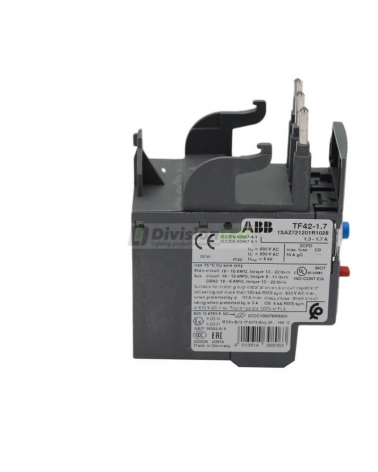 ABB 1SAZ721201R1028 TF42-1.7 relé térmico sobrecarga 1NA+1NC 1.3-1.7A 10gG