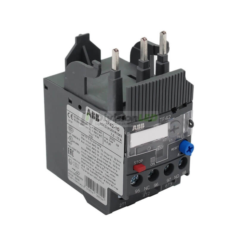 ABB 1SAZ721201R1043 TF42-10 relé térmico sobrecarga 1NA+1NC 7.6-10A 35gG