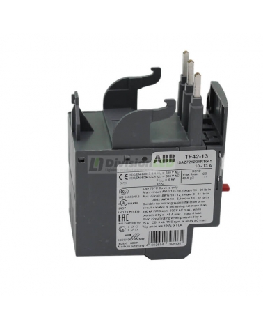 ABB 1SAZ721201R1045 TF42-13 relé térmico sobrecarga 1NA+1NC 10-13A 40gG