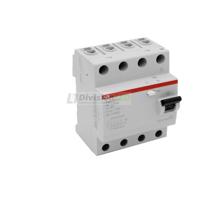 ABB FH204AC-25/0.3 Interruptor diferencial 4P 25A AC 300mA 2CSF204003R3250