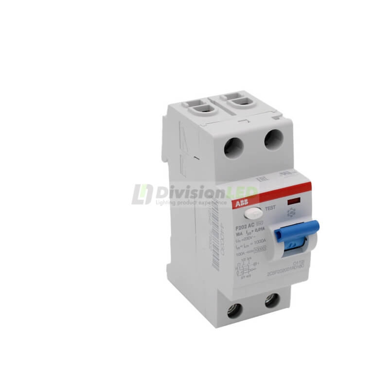 ABB F202AC-16 0.01 Interruptor diferencial 2P 16A AC 10mA 2CSF202001R0160