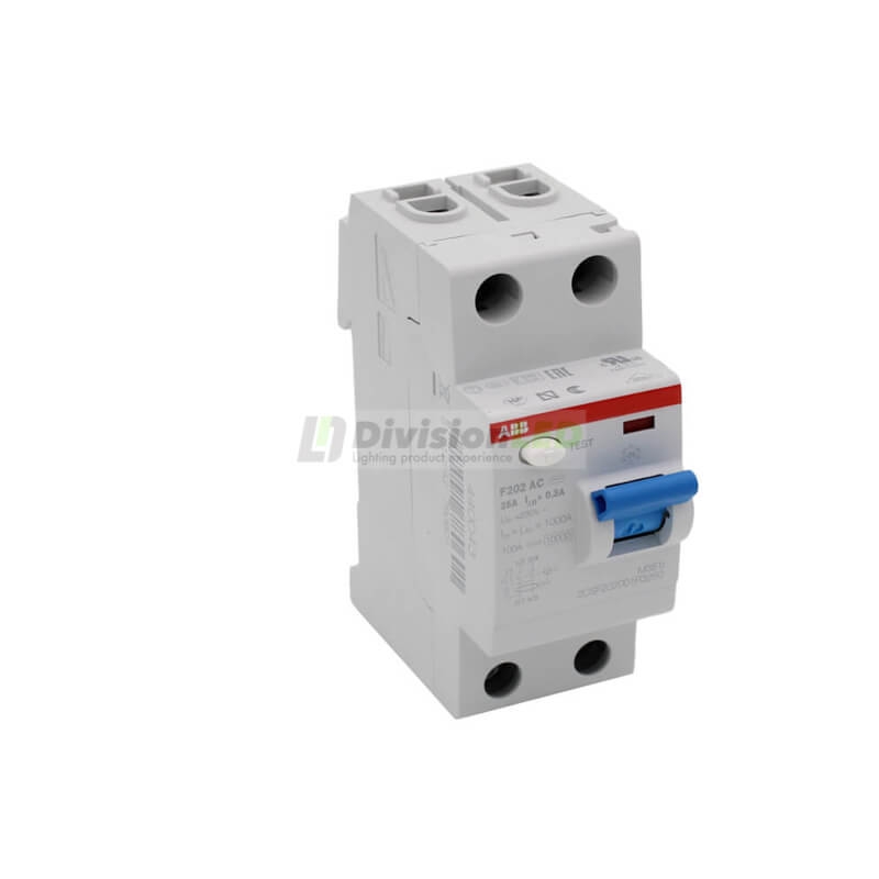 ABB F202AC-25 0.3 Interruptor diferencial 2P 25A AC 300mA 2CSF202001R3250