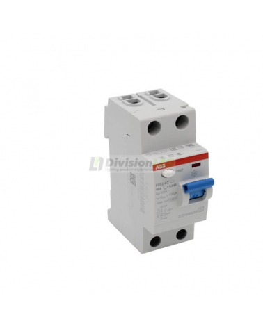 ABB F202AC-63/0.03 Interruptor diferencial 2P 63A AC 30mA 2CSF202001R1630
