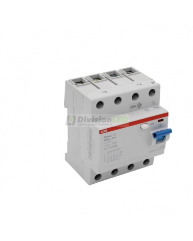 ABB F204AC-100/0.3 Interruptor diferencial 4P 100A AC 300mA 2CSF204001R3900