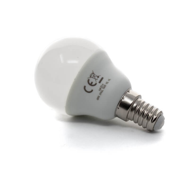 Bombilla MZD LED 6W E14 esférica - ¡descúbrela en 360°! - DivisionLED