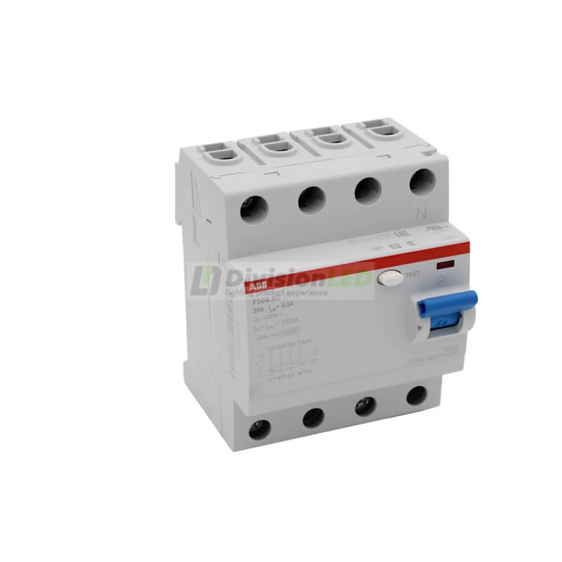 ABB F204AC-25/0.3 Interruptor diferencial 4P 25A AC 300mA 2CSF204001R3250