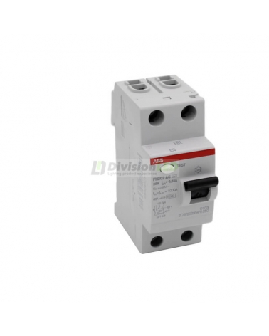 ABB FH202AC-25/0.03 Interruptor diferencial 2P 25A AC 30mA 2CSF202006R1250