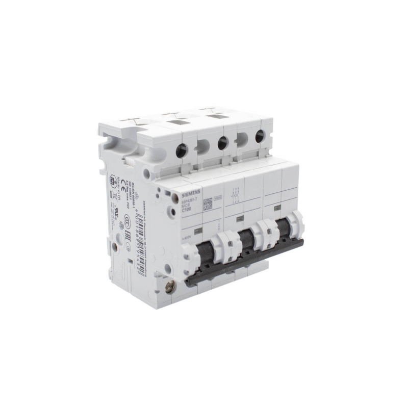 Siemens 5SP4391-7 Interruptor magnetotérmico 3P 100A C 10kA 4.5Mod 400V