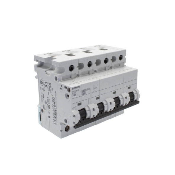 Siemens 5SP4492-7 Interruptor magnetotérmico 4P 125A C 10kA 6Mod 400V