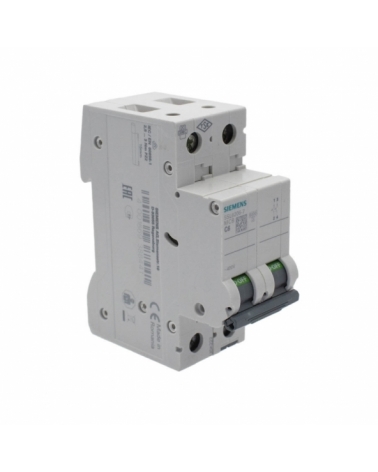 Siemens 5SL6206-7 Interruptor magnetotérmico 2P 6A C 6kA 400V