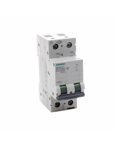 Siemens 5SL6210-7 Interruptor magnetotérmico 2P 10A C 6kA 400V