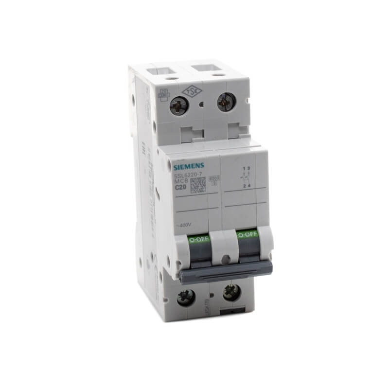 Siemens 5SL6220-7 Interruptor magnetotérmico 2P 20A C 6kA 400V