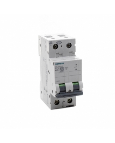 Siemens 5SL6225-7 Interruptor magnetotérmico 2P 25A C 6kA 400V
