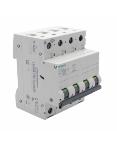 Siemens 5SL6406-7 Interruptor magnetotérmico 4P 6A C 6kA 400V