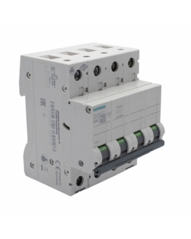 Siemens 5SL6410-7 Interruptor magnetotérmico 4P 10A C 6kA 400V