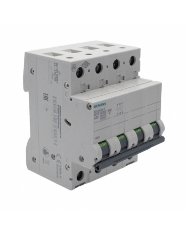 Siemens 5SL6425-7 Interruptor magnetotérmico 4P 25A C 6kA 400V