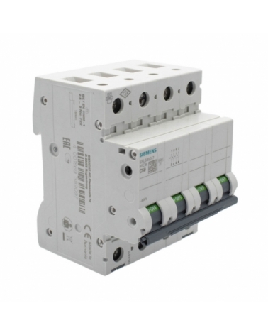 Siemens 5SL6450-7 Interruptor magnetotérmico 4P 50A C 6kA 400V